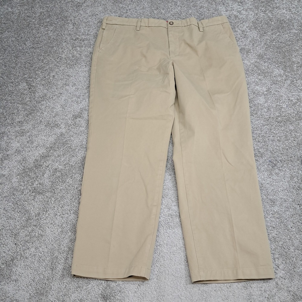 Dockers Mens Smart 360 Flex Classic Fit Khaki Tan Pants 40x30 7723
